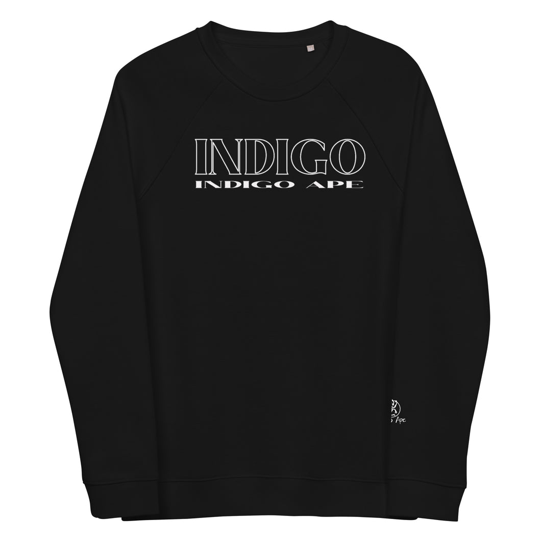 Unisex organic raglan sweatshirt